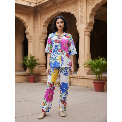 Flavia Creation Top Pant Co-ords Set
