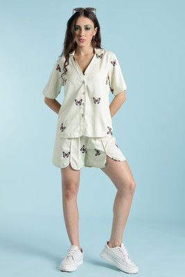 STENZO FASHION Shirt Hot Pants Western Set