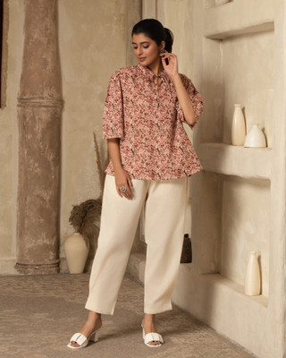 Sangria Shirt Pant Co-ords Set