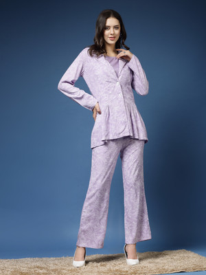 Daevish Top Pant Co-ords Set with Blazer