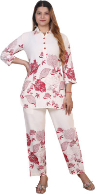 SnapUpp Shirt Palazzos Co-ords Set