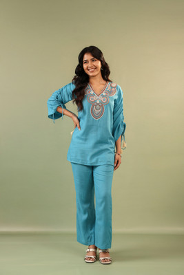Anusheet Fashion Top Palazzos Western Set