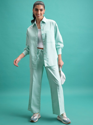 Tokyo Talkies Top Pant Co-ords Set with Blazer