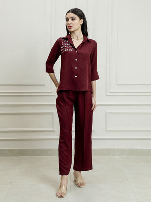 Shally Bhasin By Athena Shirt Pant Co-ords Set