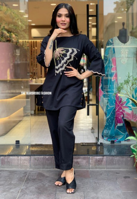 HouseOfCommon Women Ethnic Top Pant Set