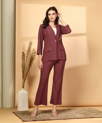 PLUSS Top Pant Western Set with Coat