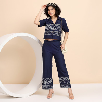 Tropwear Shirt Palazzos Co-ords Set