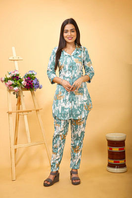 New Age Creation Shirt Pant Co-ords Set