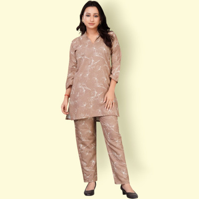 Abhumiienterprise Top Pant Co-ords Set