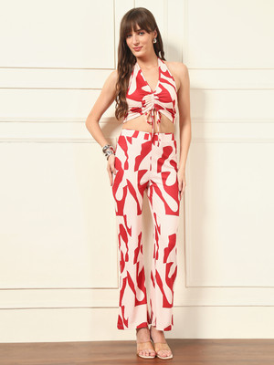 TANDUL Top Palazzos Co-ords Set