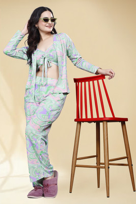Shree Hari creation Top Palazzos Co-ords Set with Blazer
