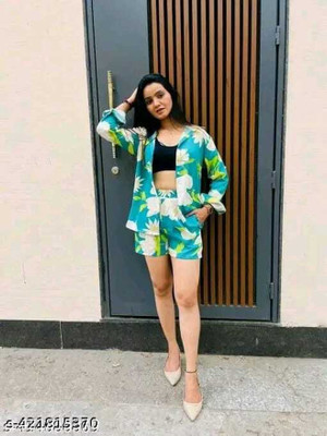 BELSHY Shirt Regular Shorts Co-ords Set