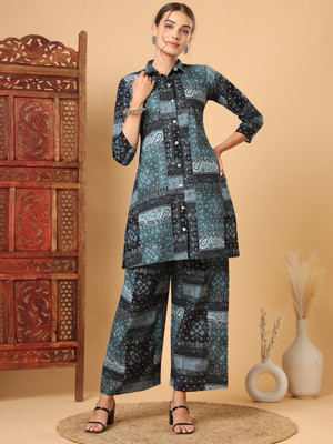 Tissu Shirt Palazzos Co-ords Set
