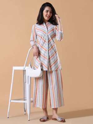 SHOWOFFFF Top Pant Co-ords Set with Shrug