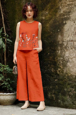 VIBELY Top Palazzos Co-ords Set
