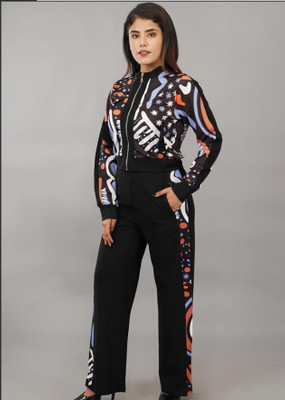 EUPHORIA WARDROBE Top Pant Co-ords Set with Jacket