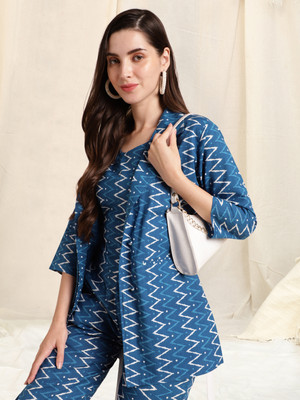 MIRCHI FASHION Top Pant Co-ords Set with Blazer