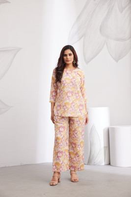 P Three Pluse Women Kurta Palazzo Dupatta Set