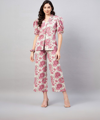 WineRed Shirt Pant Co-ords Set