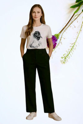 TarrenT HunT Girls Casual T-shirt Pant(Black)