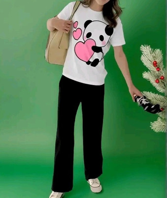 TarrenT HunT Tshirt Pant Co-ords Set with Shrug