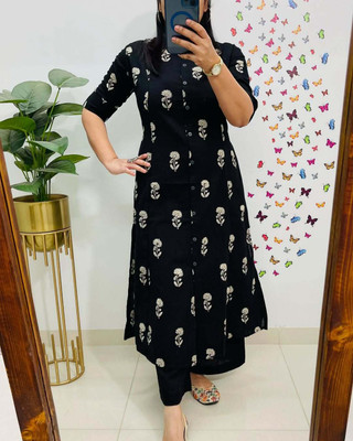 K CREATION Top Palazzos Western Set