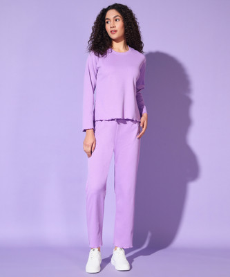 MOD YOUNG Solid Women Track Suit