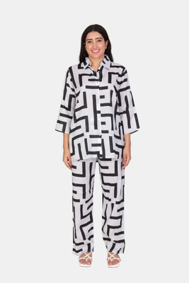 Fashionhub Shirt Palazzos Co-ords Set