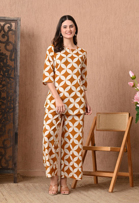 Silakiva Top Palazzos Co-ords Set