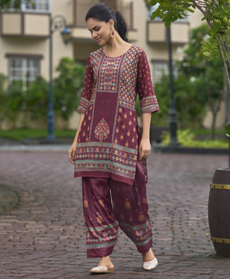 MOJILAA Tunic Palazzos Co-ords Set