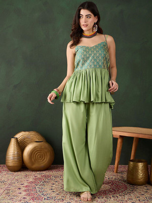 Sangria Top Palazzos Co-ords Set