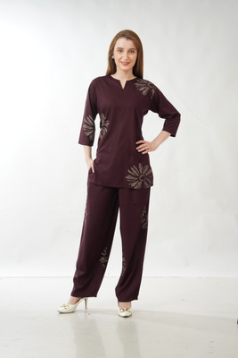 NARACHI TEXWORLD Top Palazzos Co-ords Set