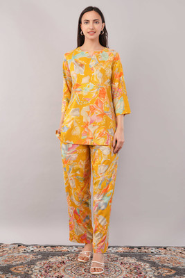 Chia Fashions Tshirt Palazzos Co-ords Set