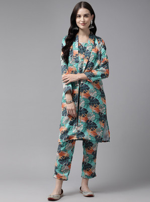 Sangria Top Pant Co-ords Set with Shrug