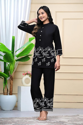 DESIHOOR Tunic Palazzos Co-ords Set