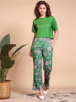 Shyam Silk Top Palazzos Co-ords Set