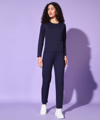 Christy World Solid Women Track Suit