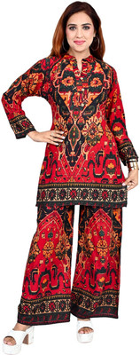 Delhi Garments Wholesale Tunic Palazzos Co-ords Set