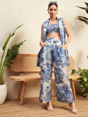 Janmantar Top Pant Co-ords Set with Shrug
