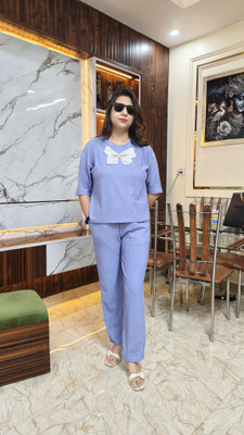 LIHANA Tshirt Palazzos Western Set