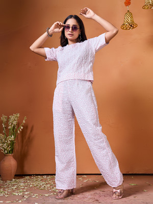 nirmal creation Top Palazzos Co-ords Set