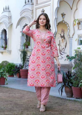 AJMERA FAB Women Kurta Pant Set