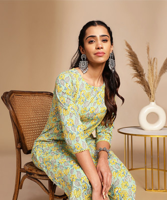 Janasya Top Pant Co-ords Set