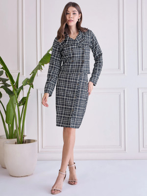 Mast & Harbour Top Skirt Co-ords Set with Blazer