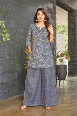 EVAROO Tunic Palazzos Co-ords Set