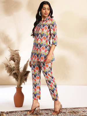 Janasya Women Ethnic Top Pant Set