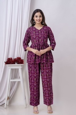 Ghaba Women Ethnic Top Pant Set