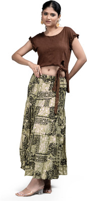 MADBORN CREATION Top Skirt Western Set