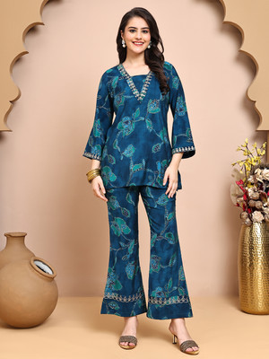 Claura Tunic Palazzos Co-ords Set