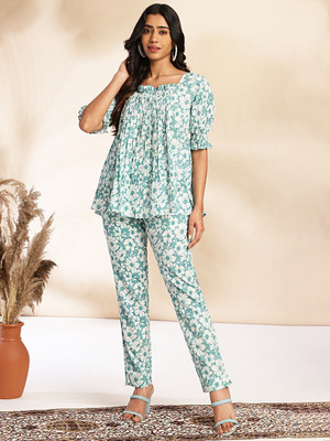 Janasya Top Pant Co-ords Set